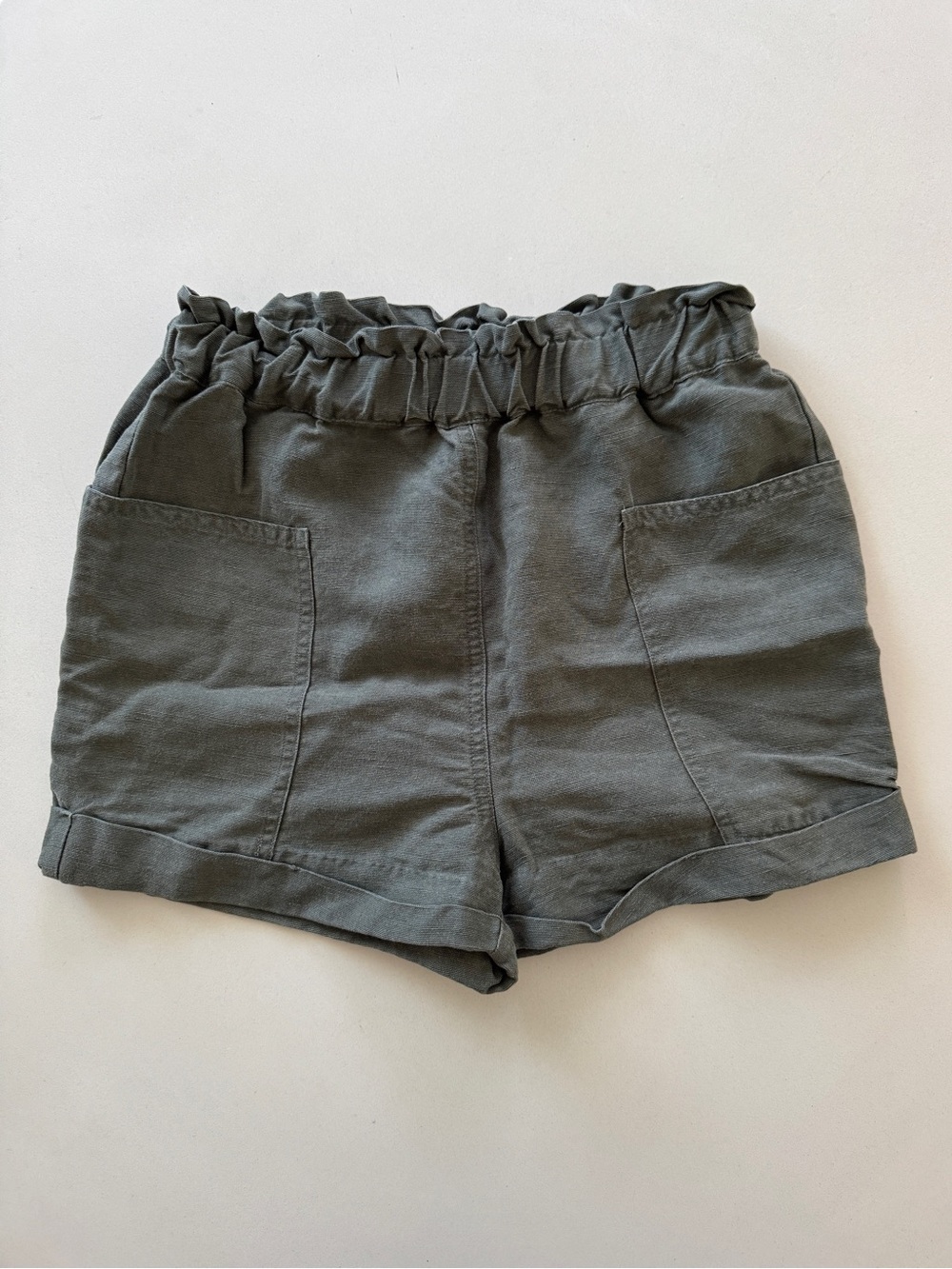 Wilfred Free Harulia Linen-Blend Shorts Sage Green XS
